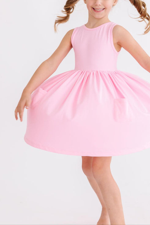 bubblegum-pink-tank-pocket-twirl-dress Mila &  Rose - Sophia's Style--12-24M--2